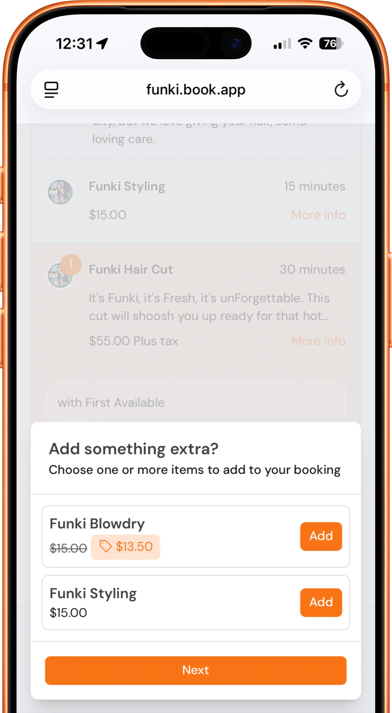 Customer login on iPhone